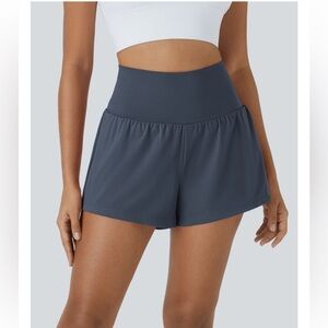 Halara Softlyzero Airy Blue Shorts NWT Size Small